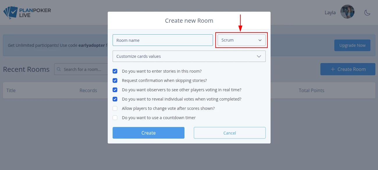 Создайте комнату